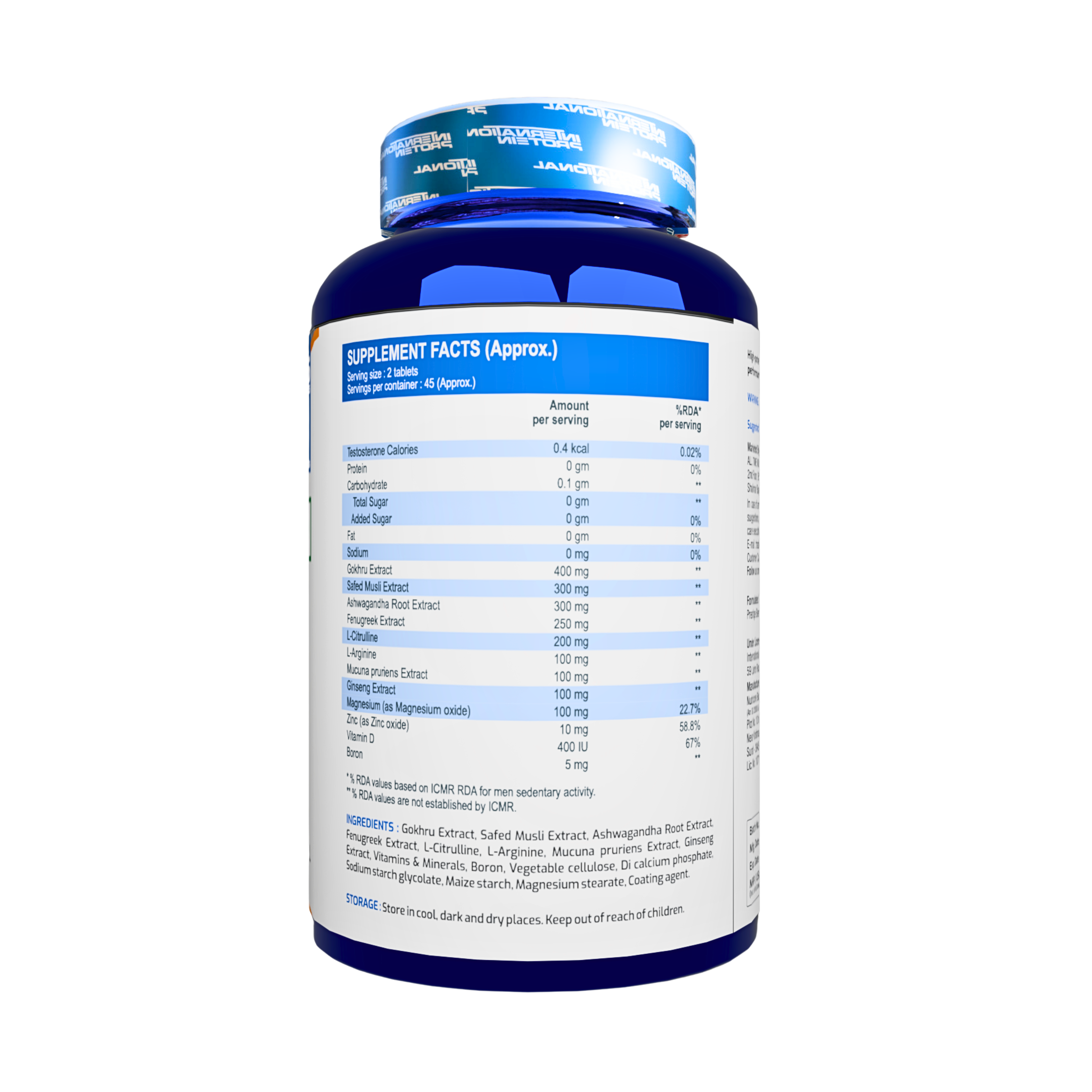 International Protein Testosterone Booster - Tablet
