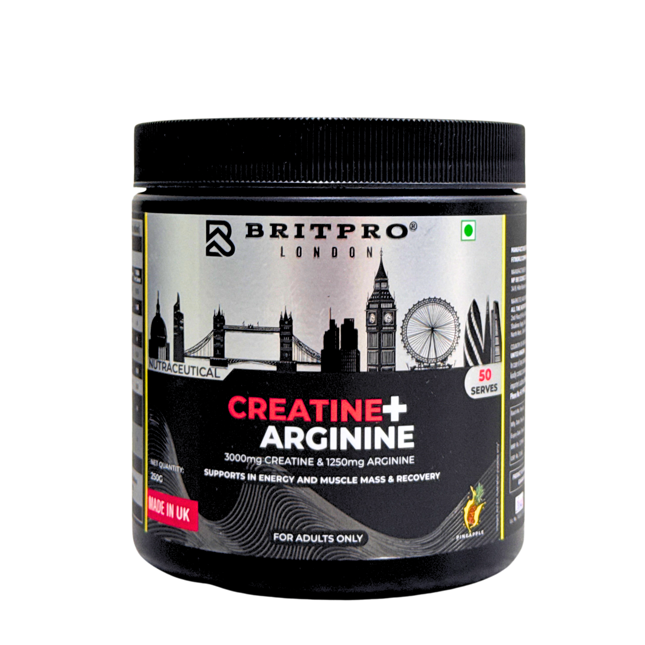 BRITPRO London Creatine + Arginine 250G
