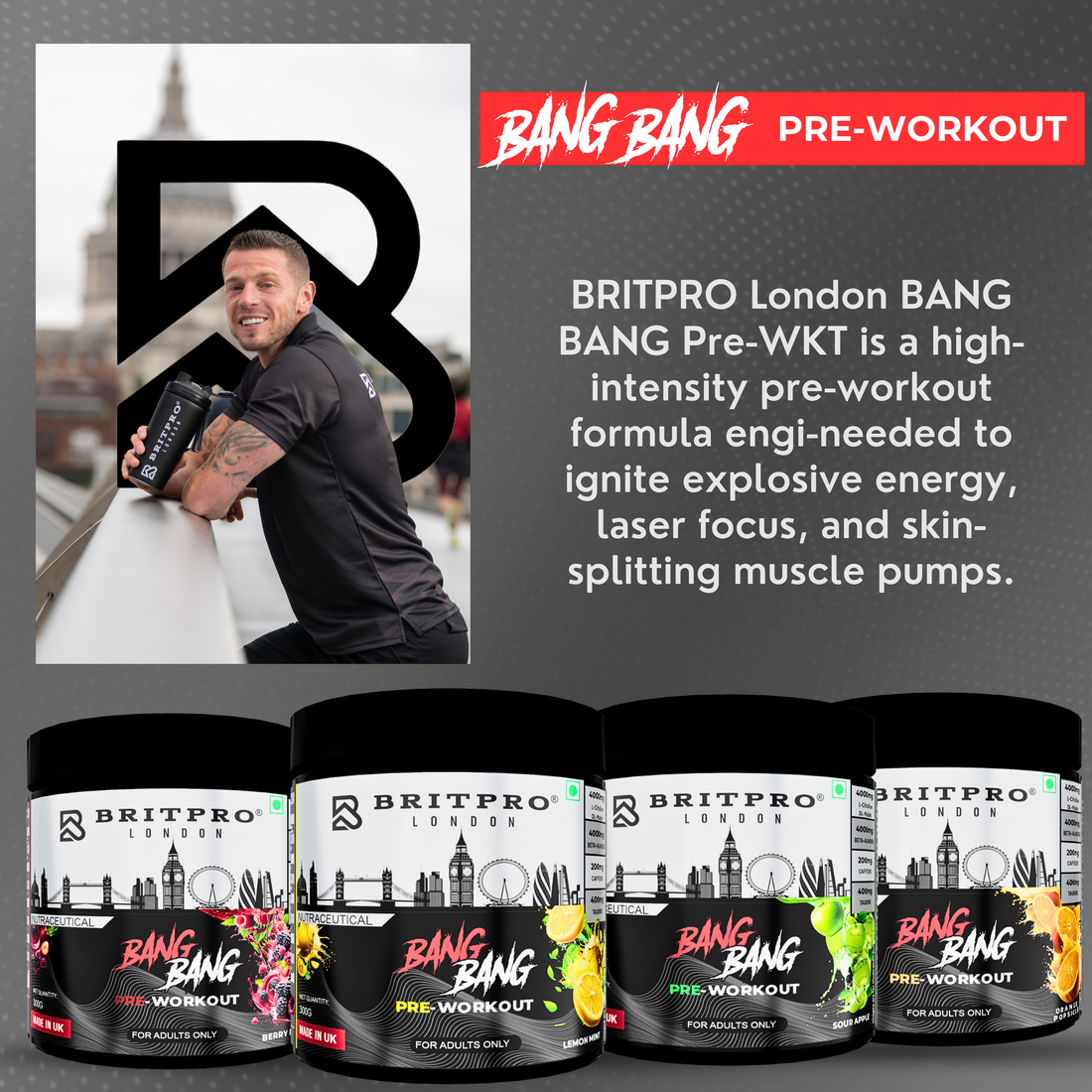 BRITPRO London® BANG BANG Pre-Workout