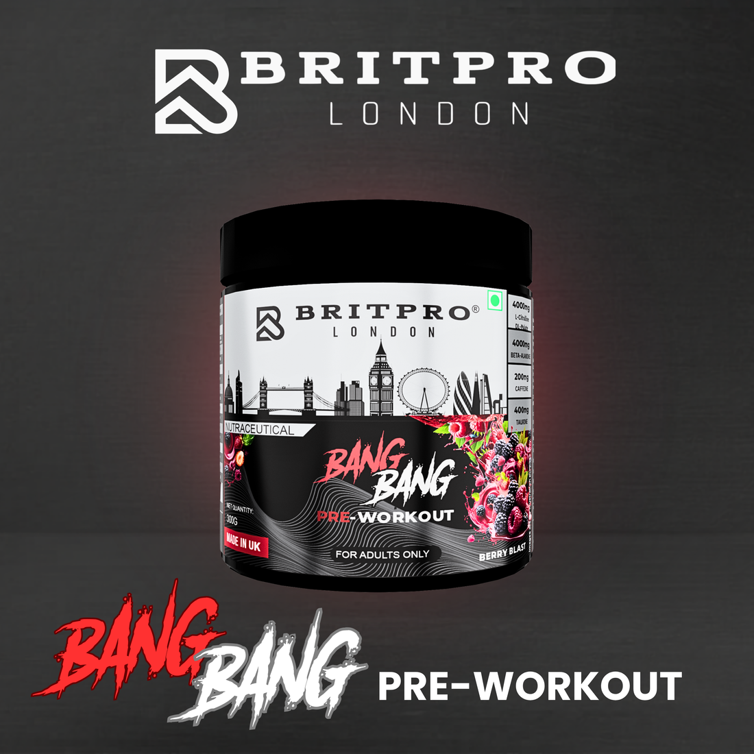 BRITPRO London® BANG BANG Pre-Workout
