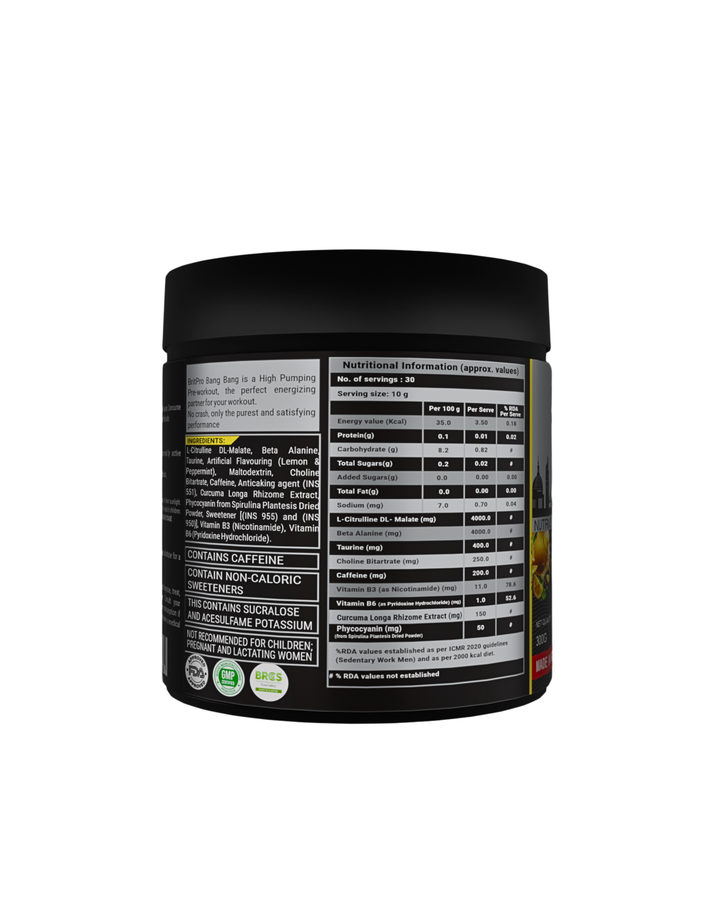 BRITPRO London® BANG BANG Pre-Workout