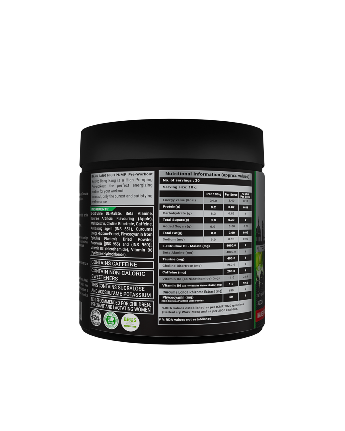 BRITPRO London® BANG BANG Pre-Workout