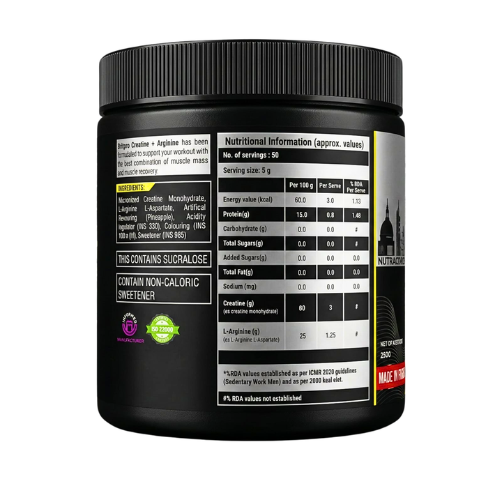 BRITPRO London Creatine + Arginine 250G