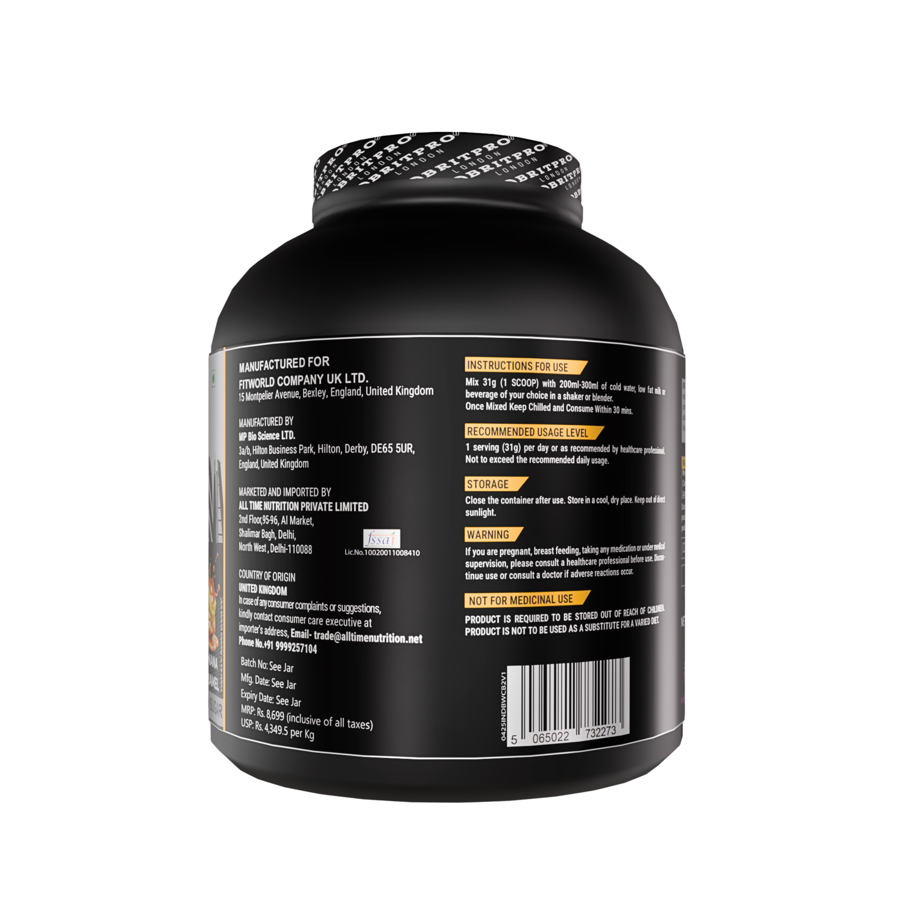 BRITPRO London BRIT Whey 2KG