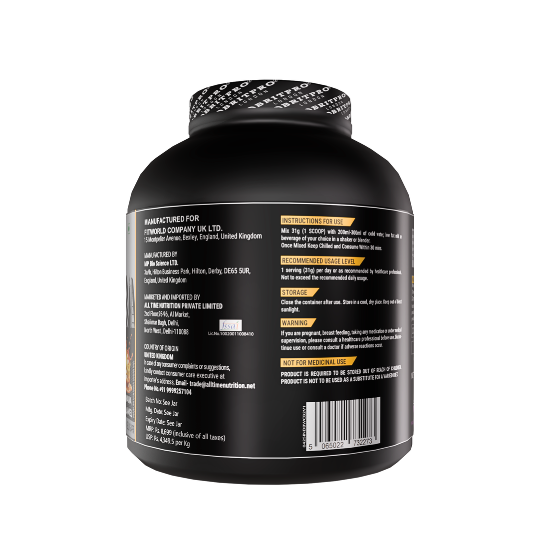 BRITPRO London BRIT Whey 2KG