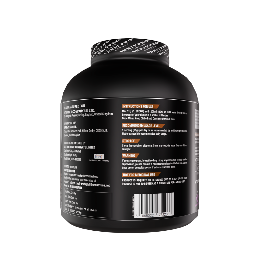 BRITPRO London BRIT Whey 2KG