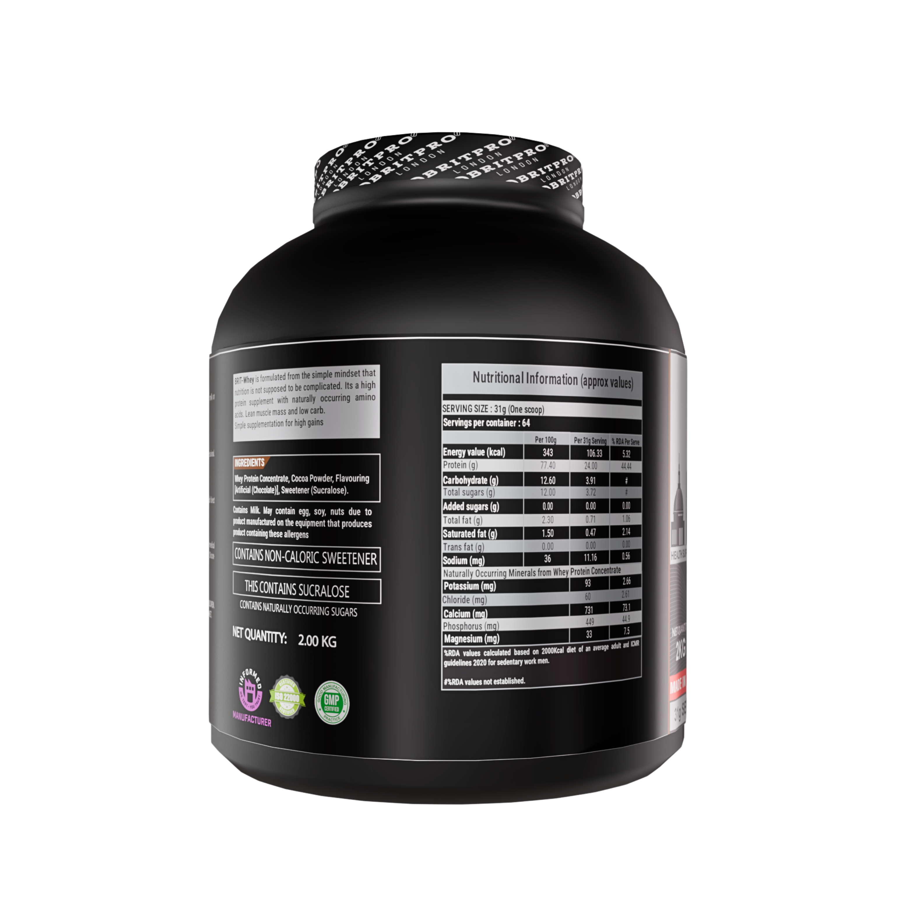 BRITPRO London BRIT Whey 2KG