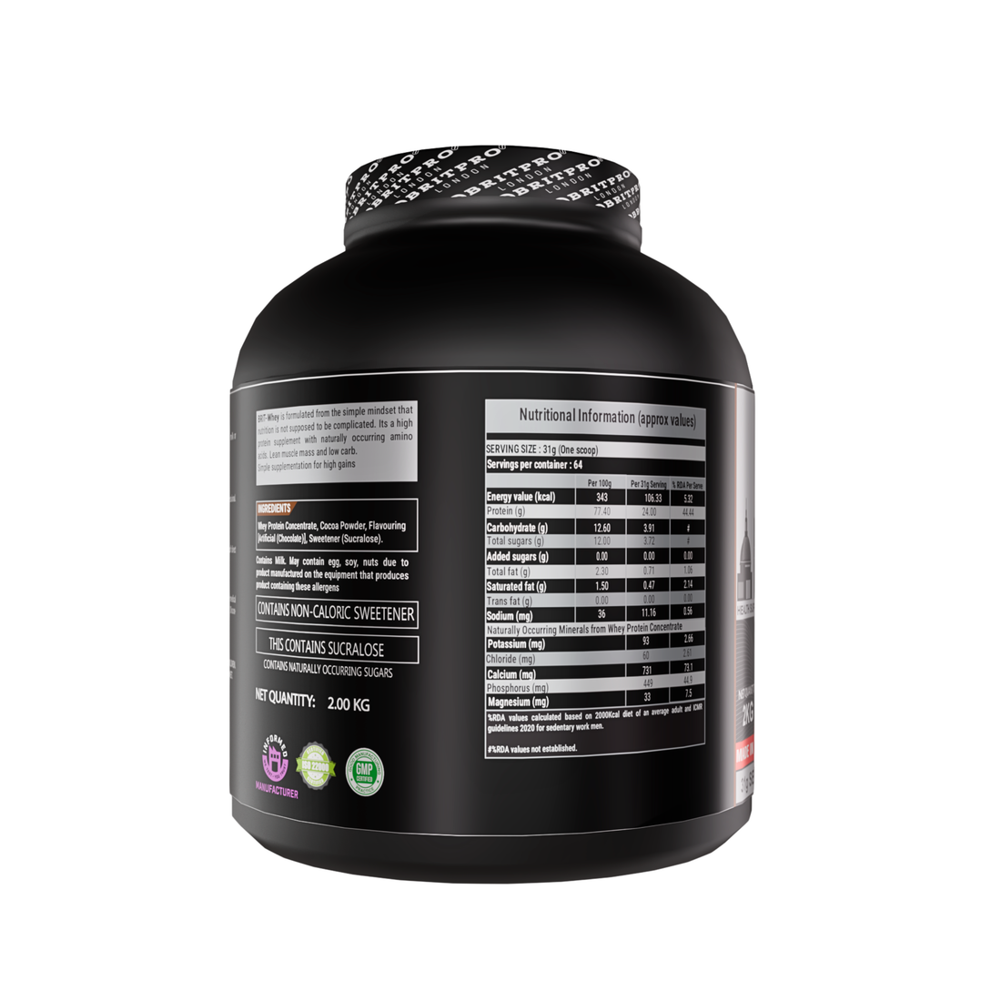 BRITPRO London BRIT Whey 2KG