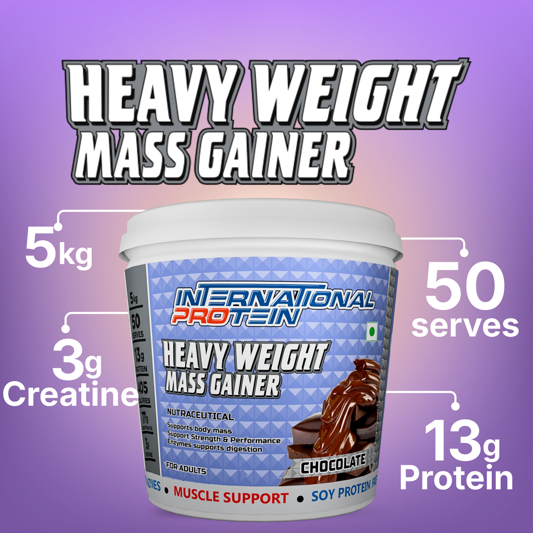 INTERNATIONAL PROTEIN HEAVY WEIGHT MASS GAINER ( INDIA )