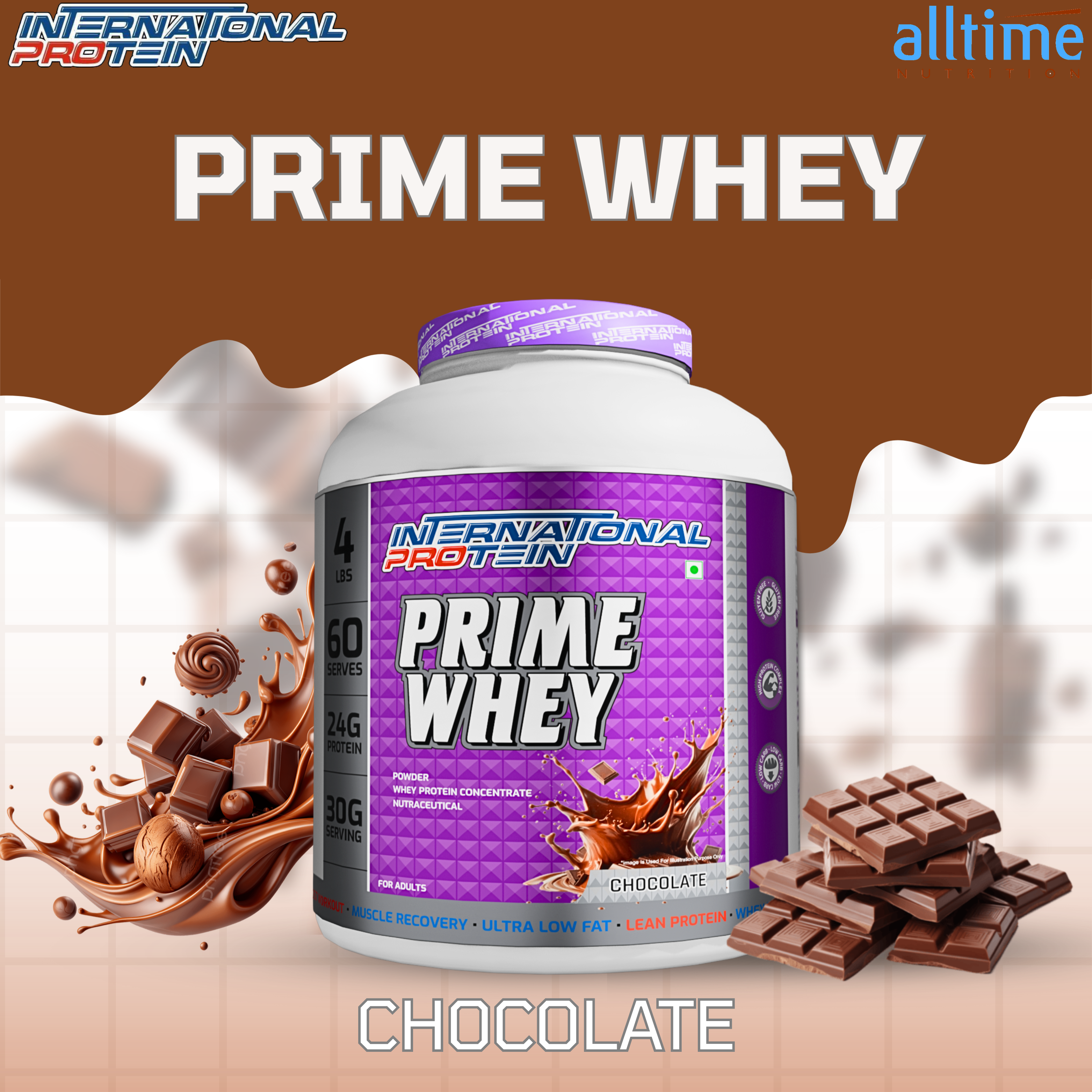 International protein prime whey 4lbs India