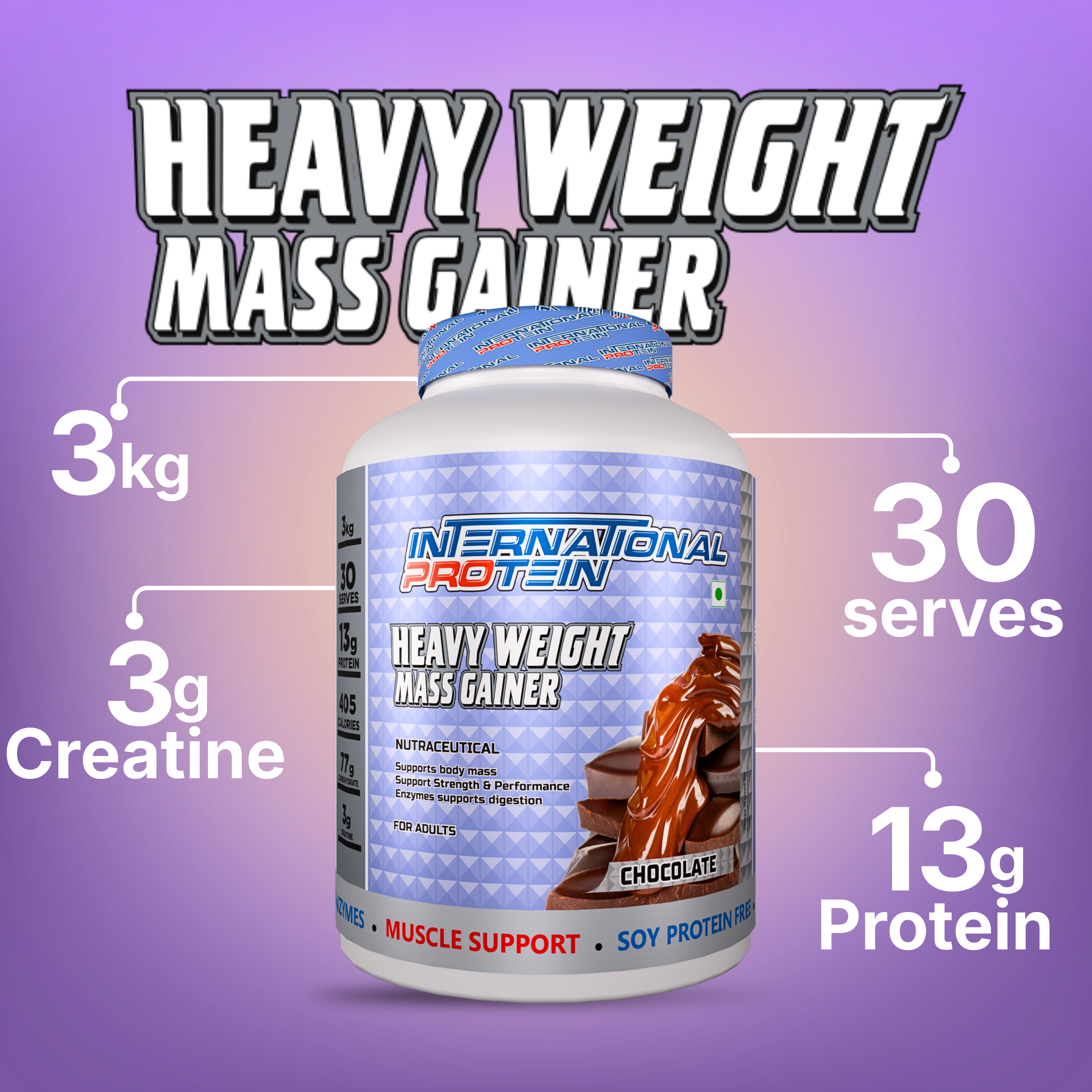 INTERNATIONAL PROTEIN HEAVY WEIGHT MASS GAINER ( INDIA )