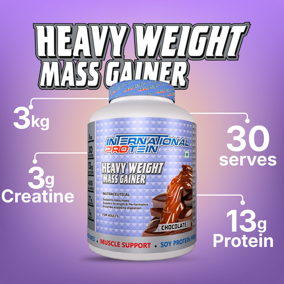 INTERNATIONAL PROTEIN HEAVY WEIGHT MASS GAINER ( INDIA )