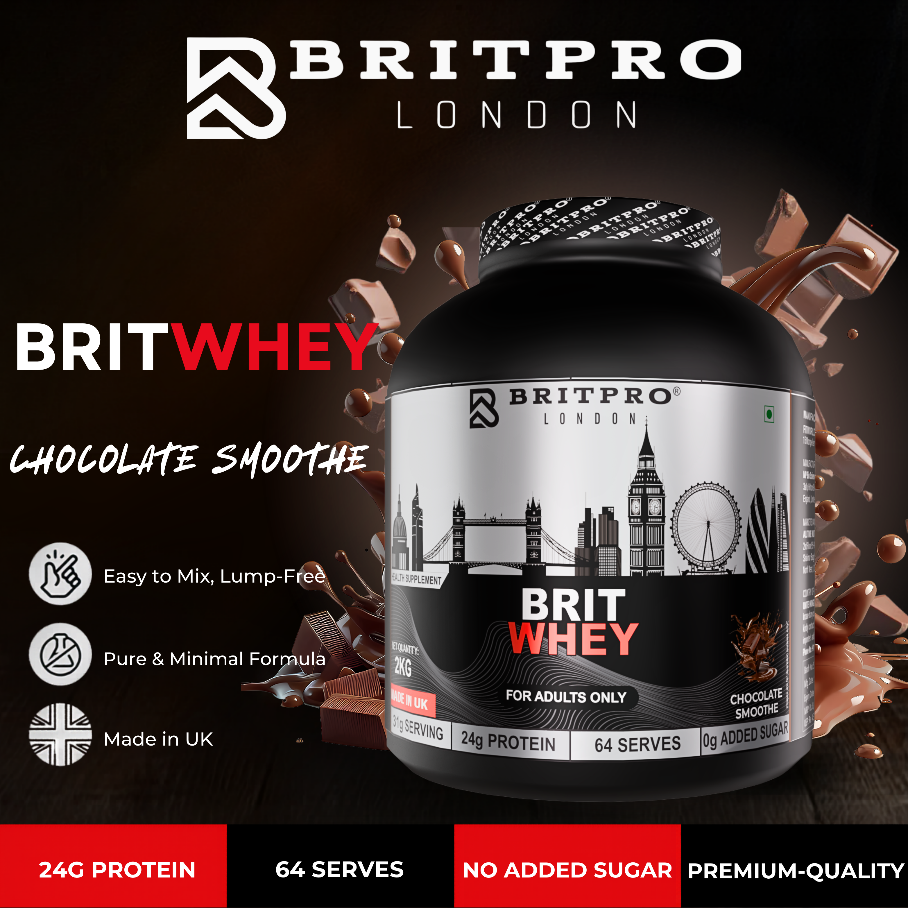 BRITPRO London BRIT Whey 2KG