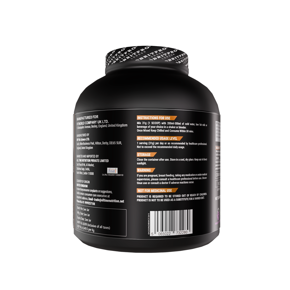 BRITPRO London BRIT Whey 2KG