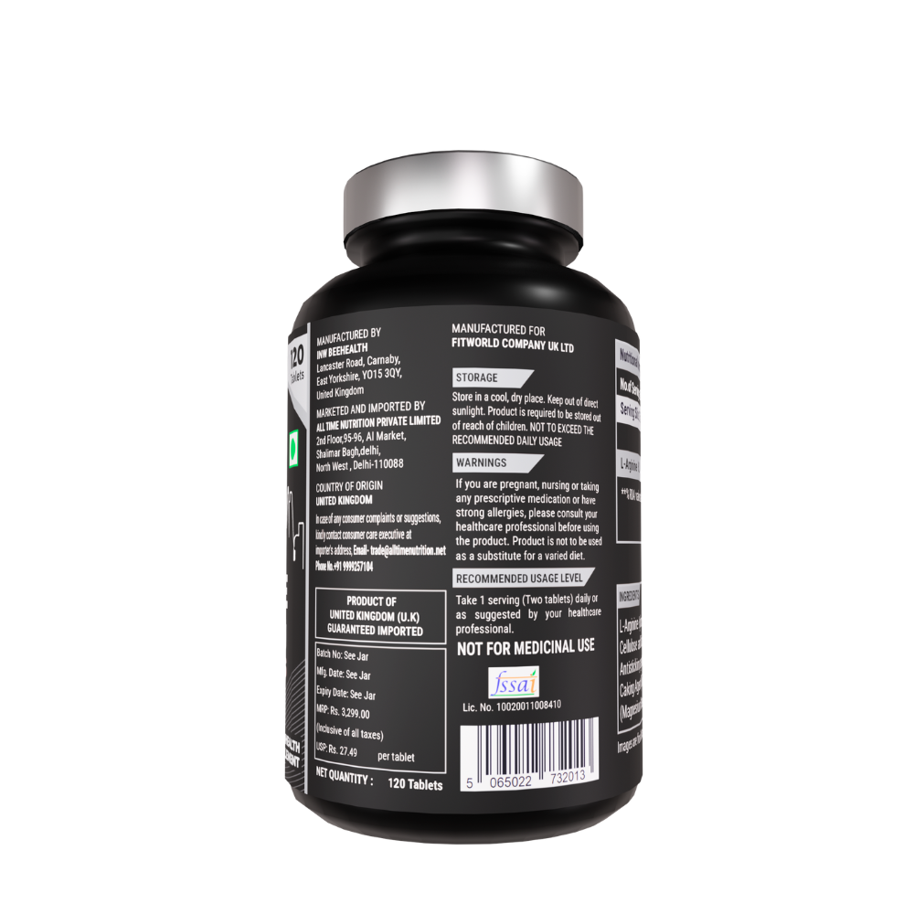 BRITPRO London L-Arginine 800mg x 120 Tablets
