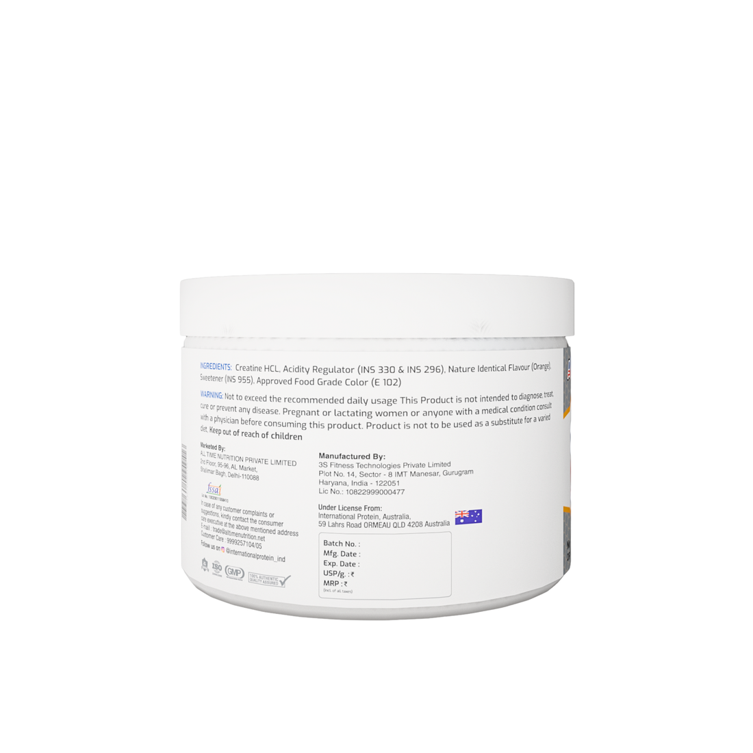 International Protein Creatine HCL – Advanced Formula for Strength