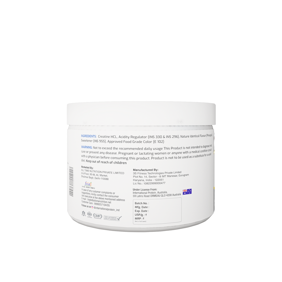 International Protein Creatine HCL – Advanced Formula for Strength