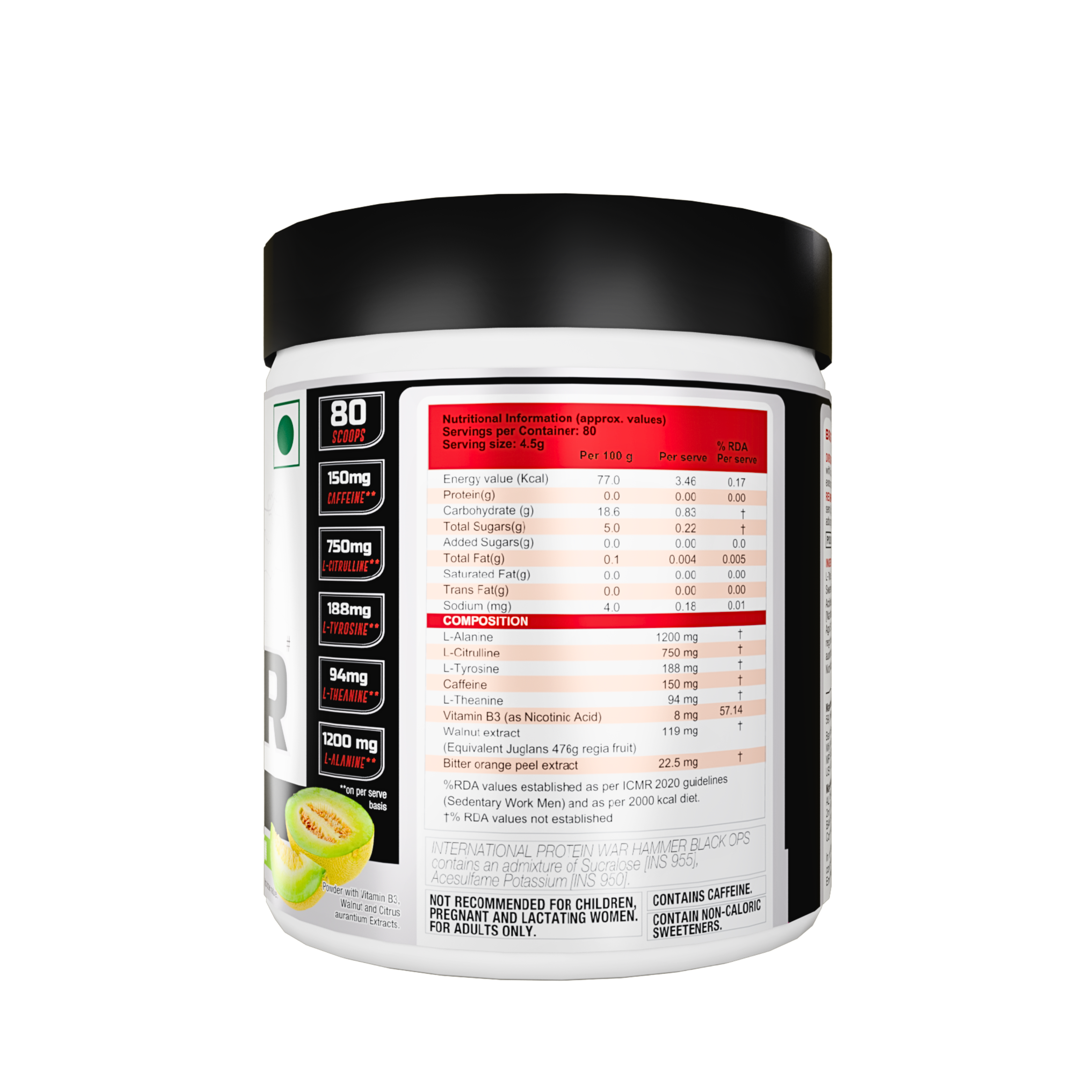 International Protein Black Ops War Hammer Pre-Workout (Australian) 360g