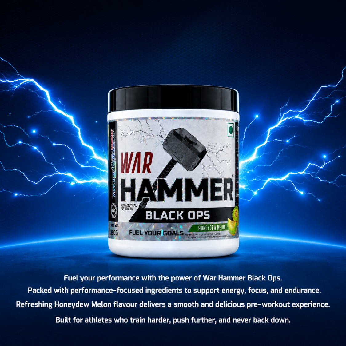 International Protein Black Ops War Hammer Pre-Workout (Australian) 360g