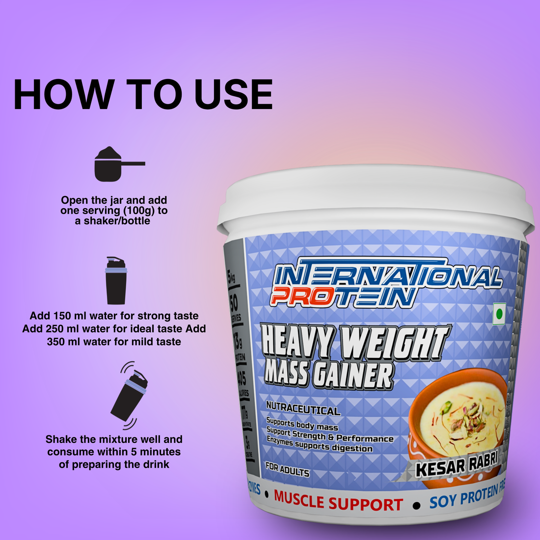 INTERNATIONAL PROTEIN HEAVY WEIGHT MASS GAINER ( INDIA )