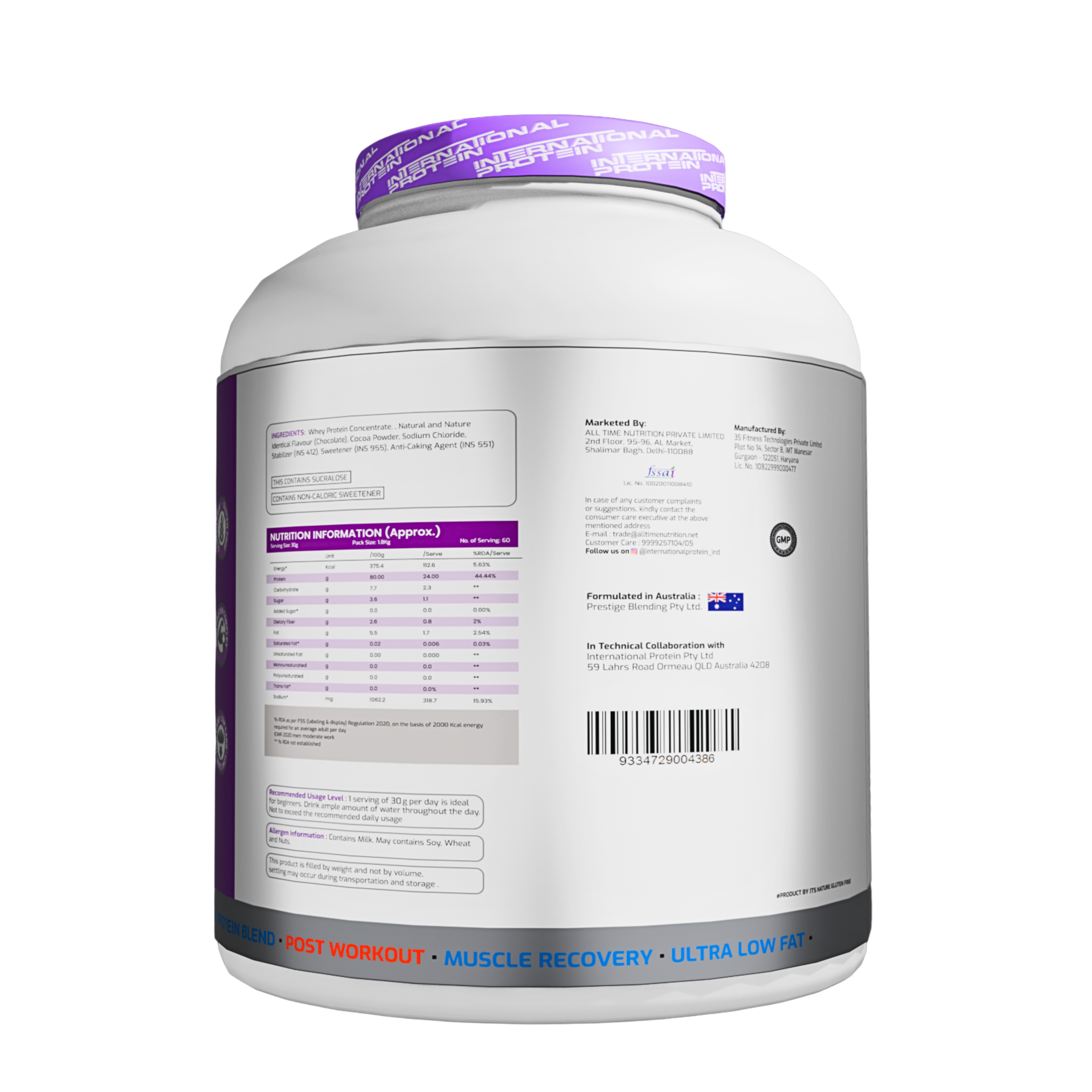 International protein prime whey 4lbs India