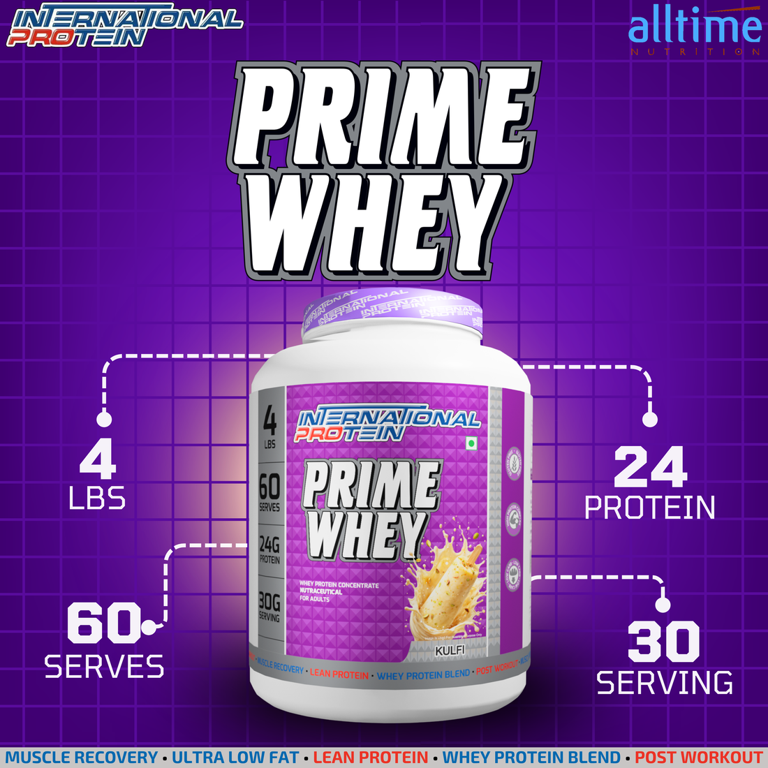 International protein prime whey 4lbs India