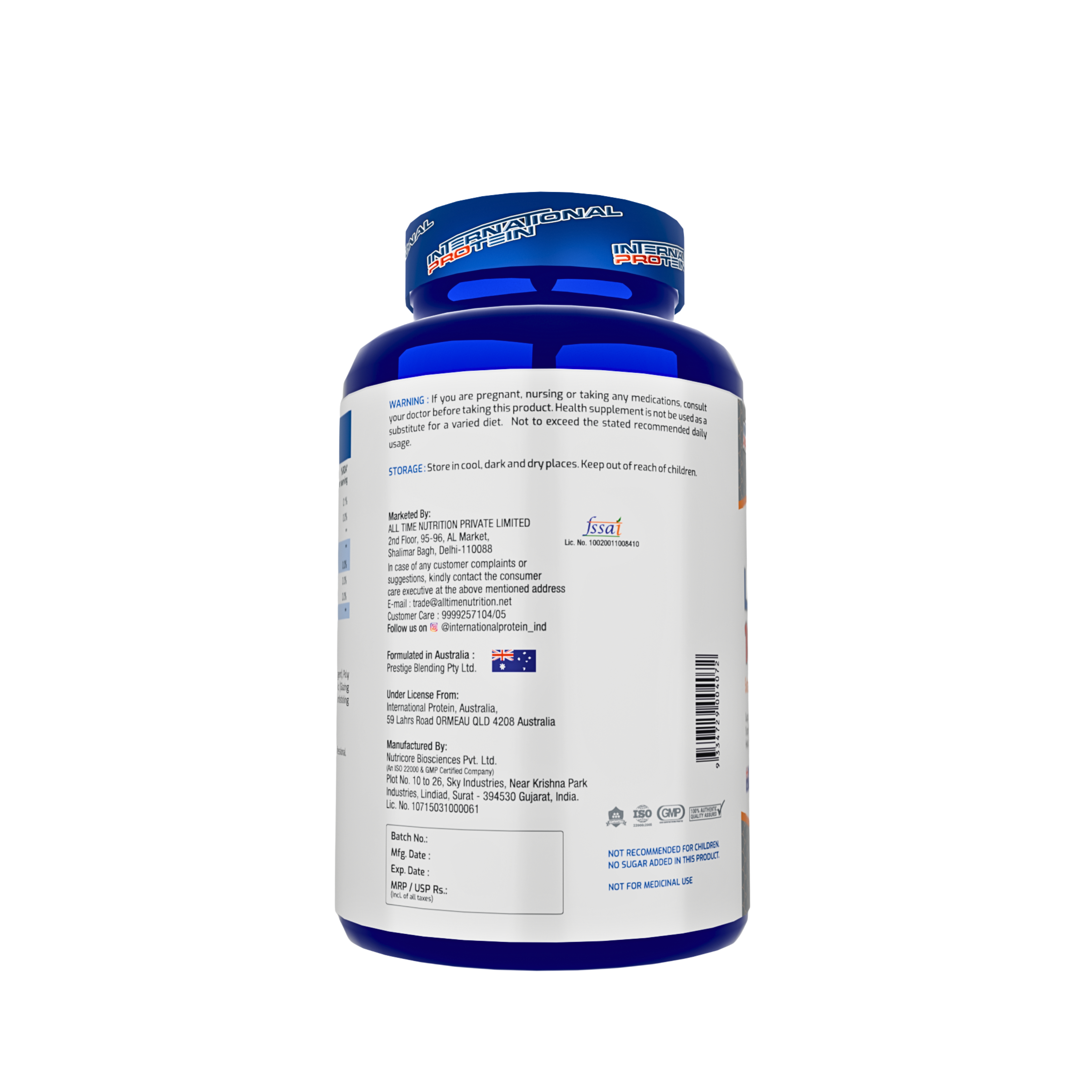 International Protein L-Arginine 1000mg Tablet