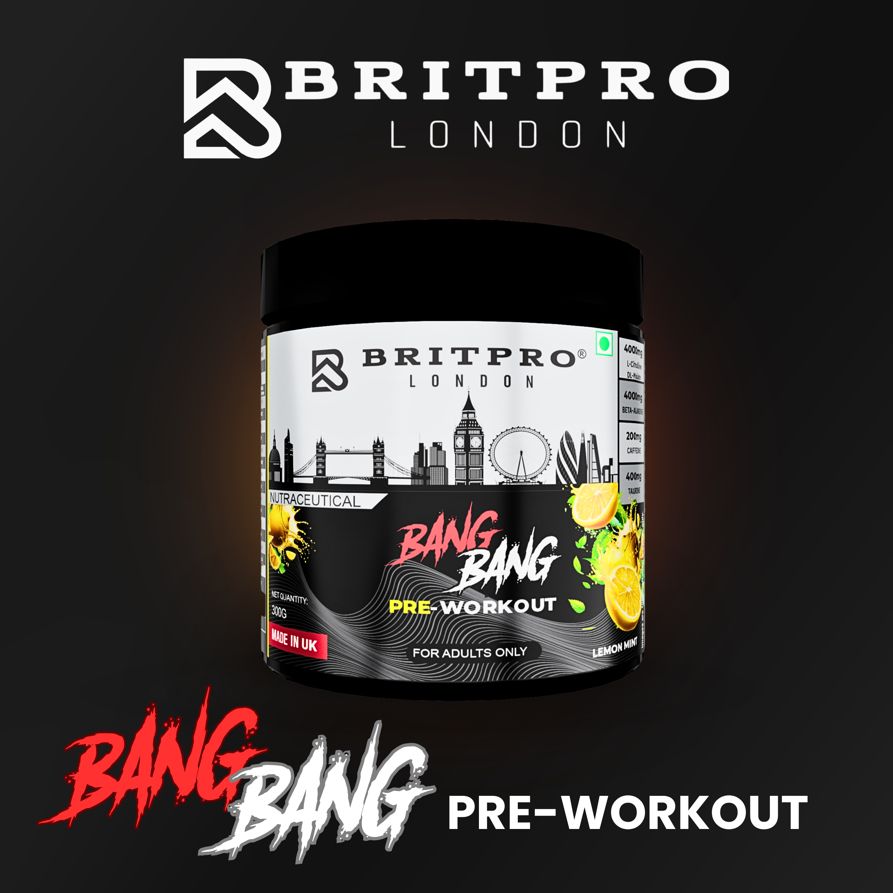 BRITPRO London® BANG BANG Pre-Workout