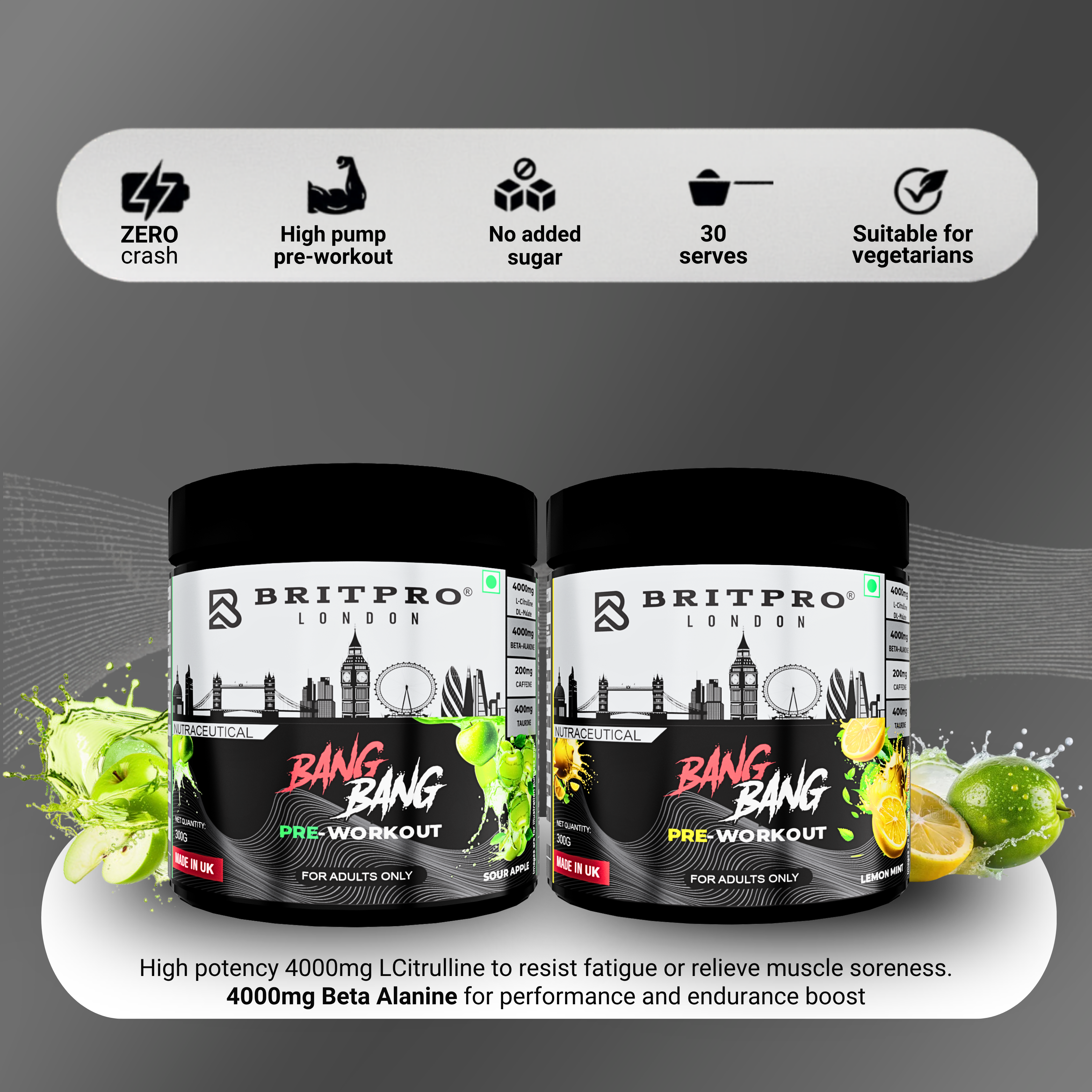 BRITPRO London® BANG BANG Pre-Workout