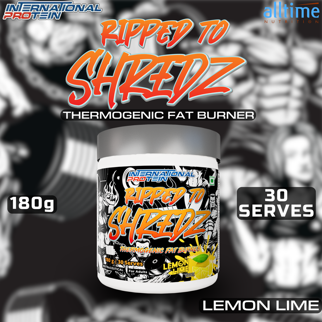 International Protein Ripped to Shredz -180g