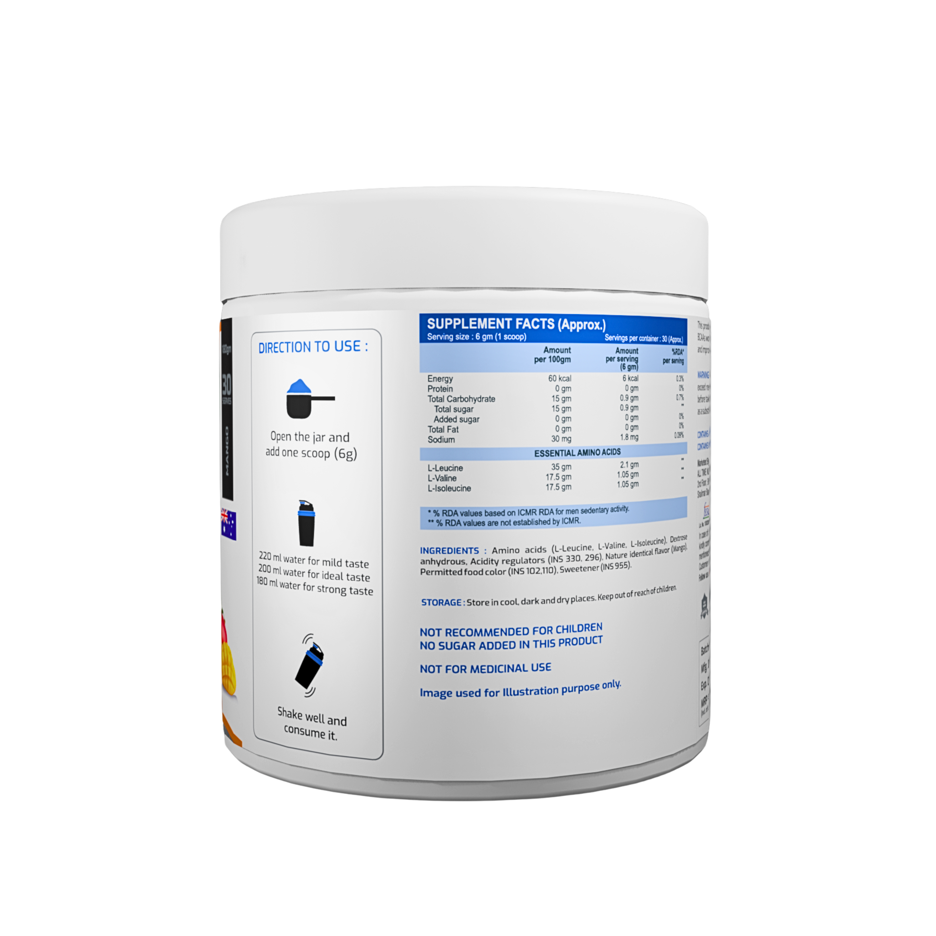 International Protein BCAA 2:1:1 180G
