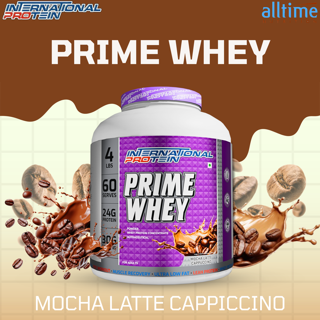 International protein prime whey 4lbs India
