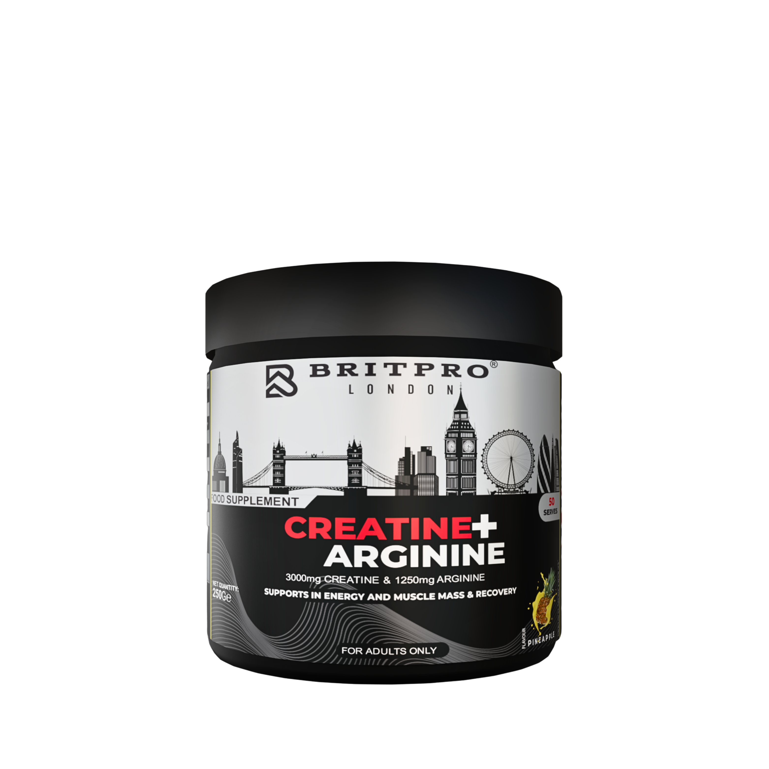 BRITPRO London Creatine + Arginine 250G