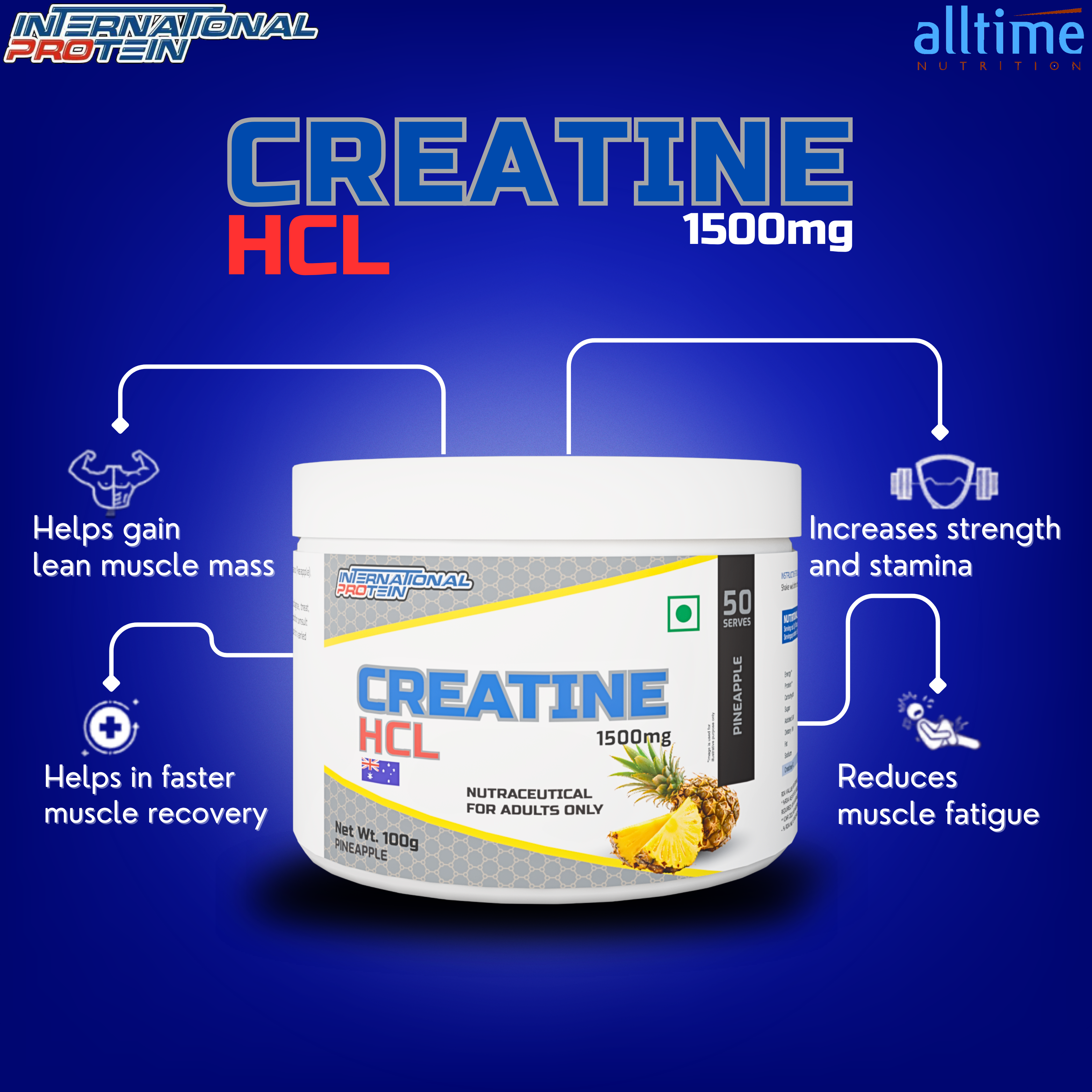 International Protein Creatine HCL – Advanced Formula for Strength