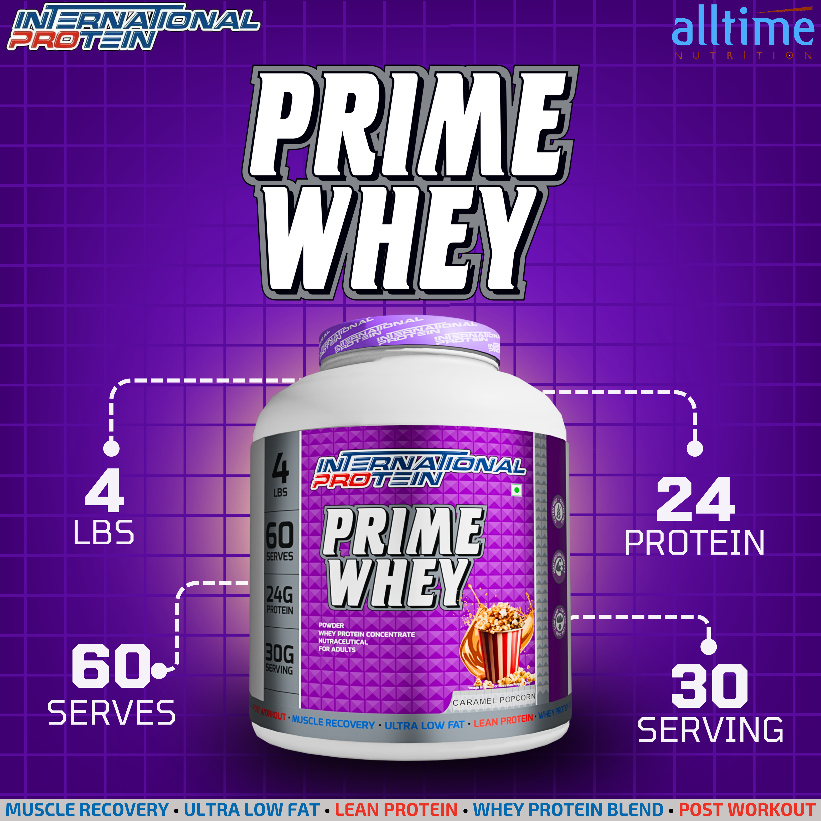International protein prime whey 4lbs India
