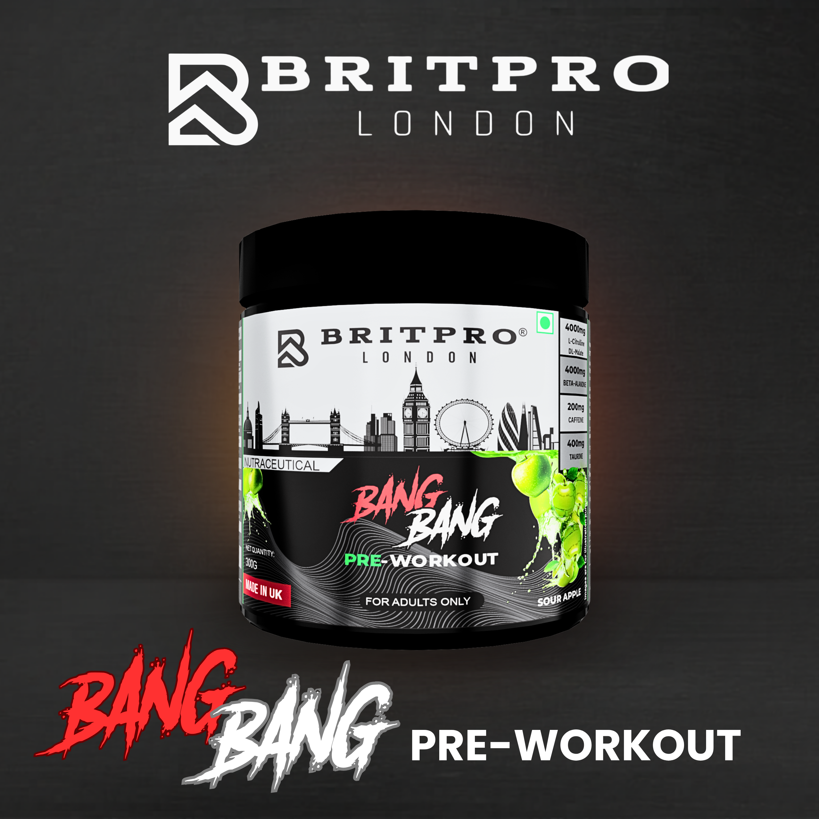 BRITPRO London® BANG BANG Pre-Workout