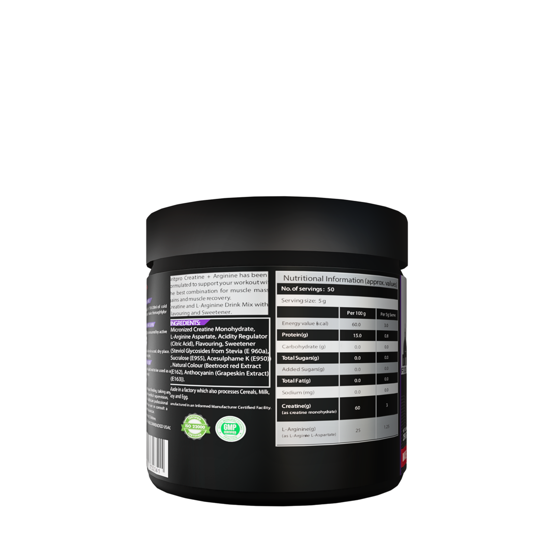 BRITPRO London Creatine + Arginine 250G