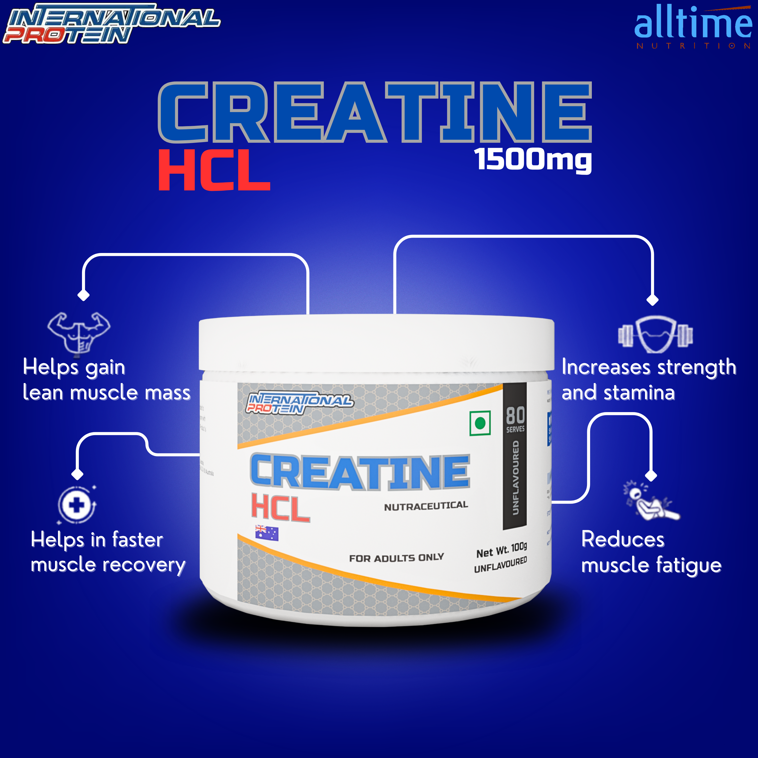 International Protein Creatine HCL – Advanced Formula for Strength