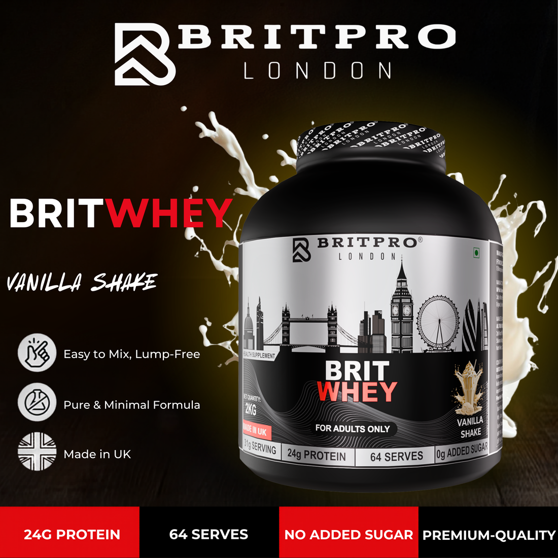 BRITPRO London BRIT Whey 2KG
