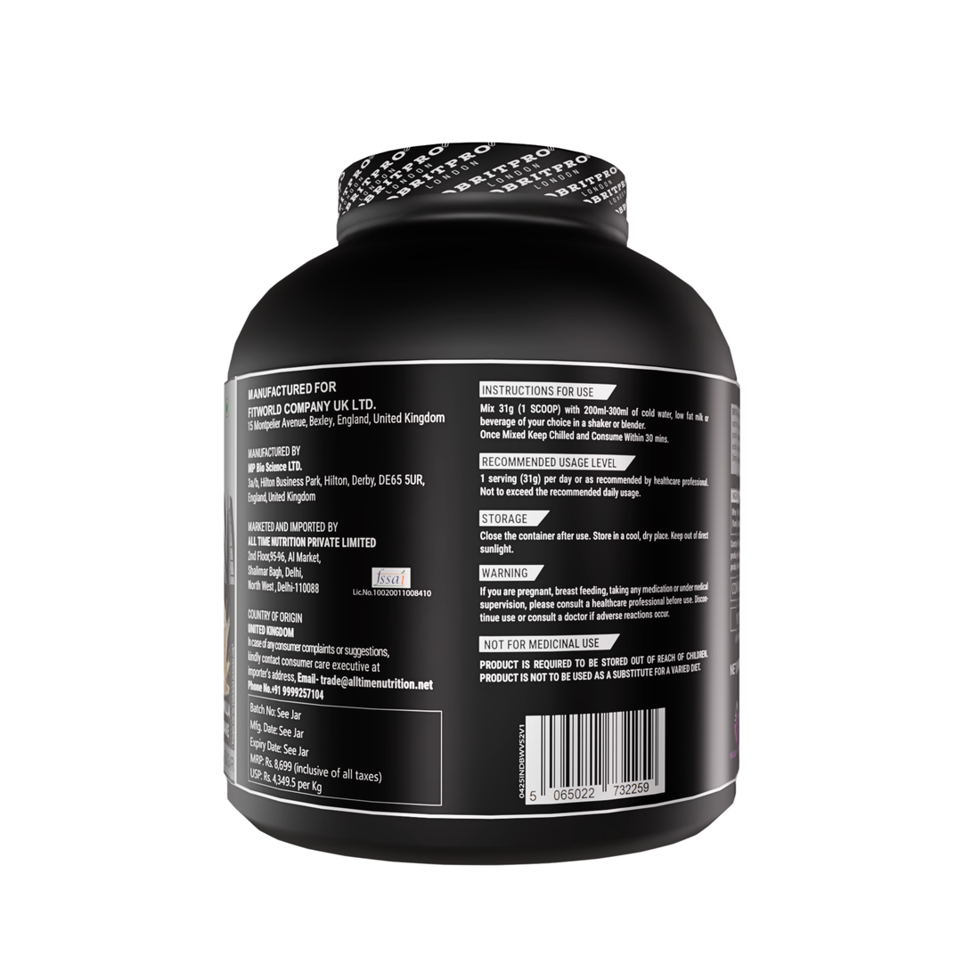 BRITPRO London BRIT Whey 2KG