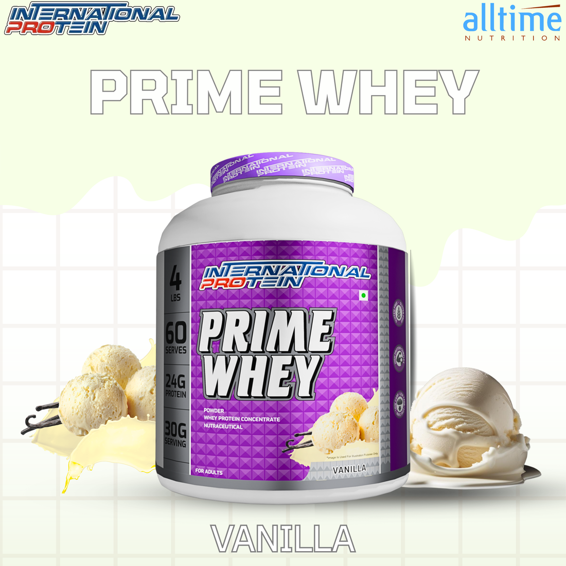 International protein prime whey 4lbs India