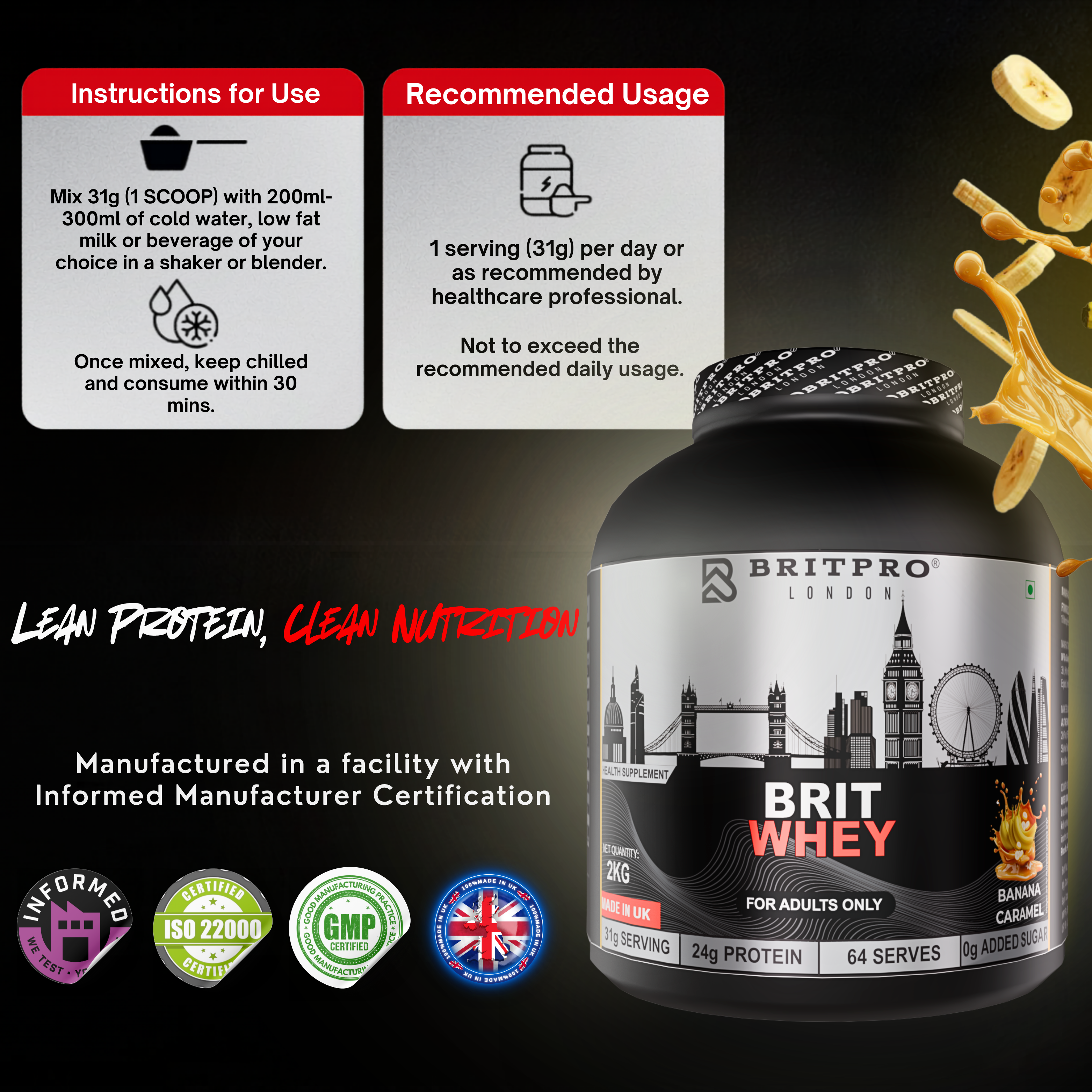 BRITPRO London BRIT Whey 2KG