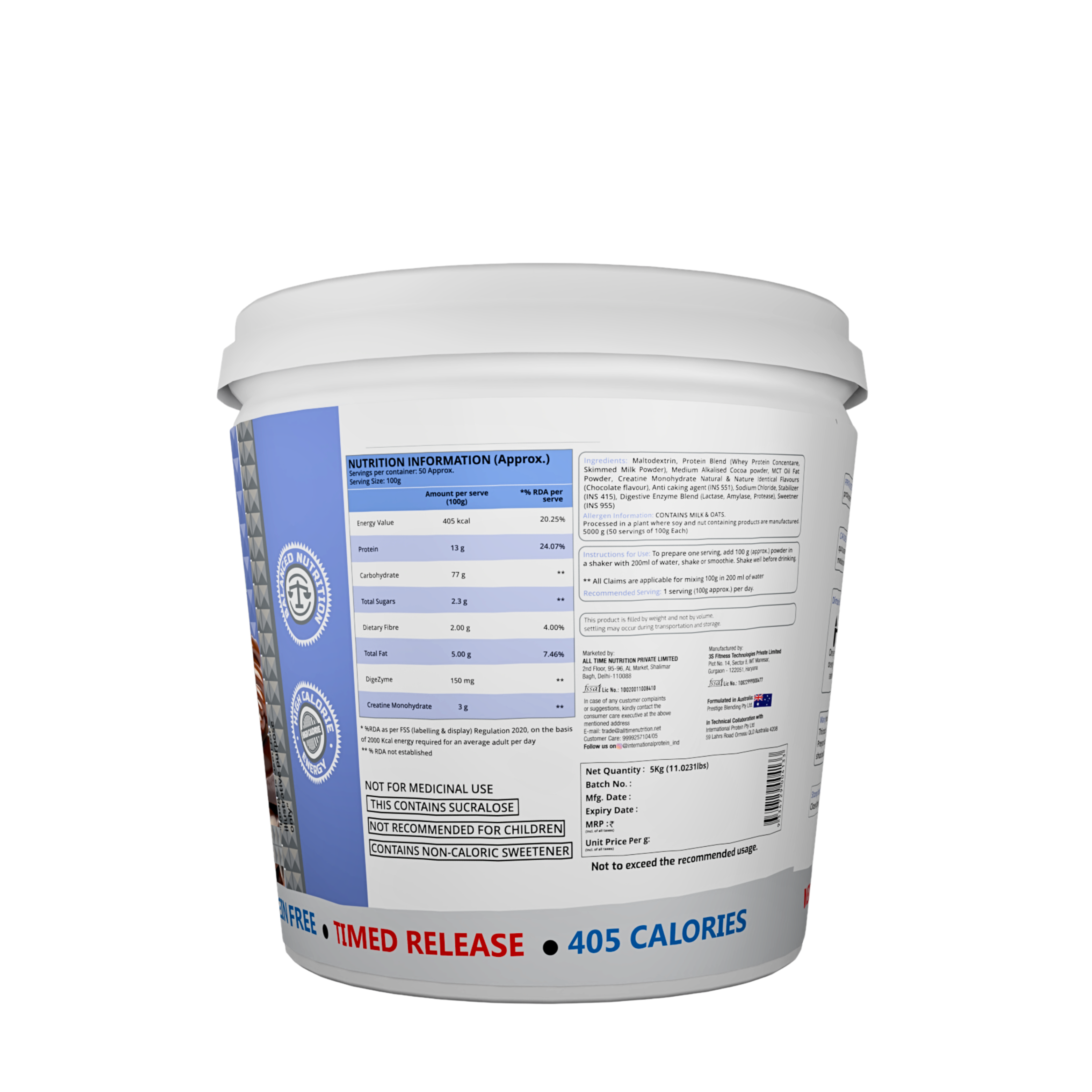 INTERNATIONAL PROTEIN HEAVY WEIGHT MASS GAINER ( INDIA )