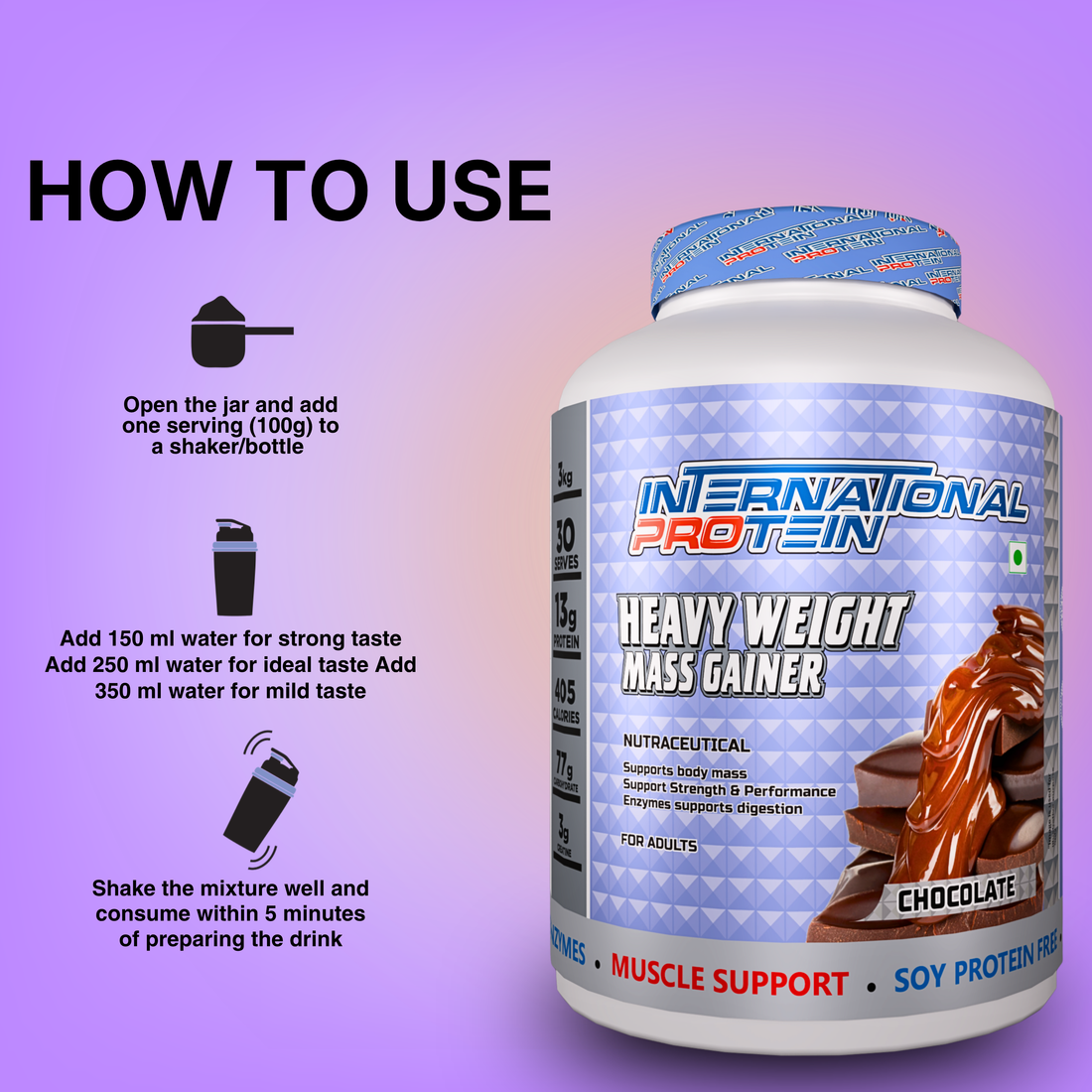 INTERNATIONAL PROTEIN HEAVY WEIGHT MASS GAINER ( INDIA )