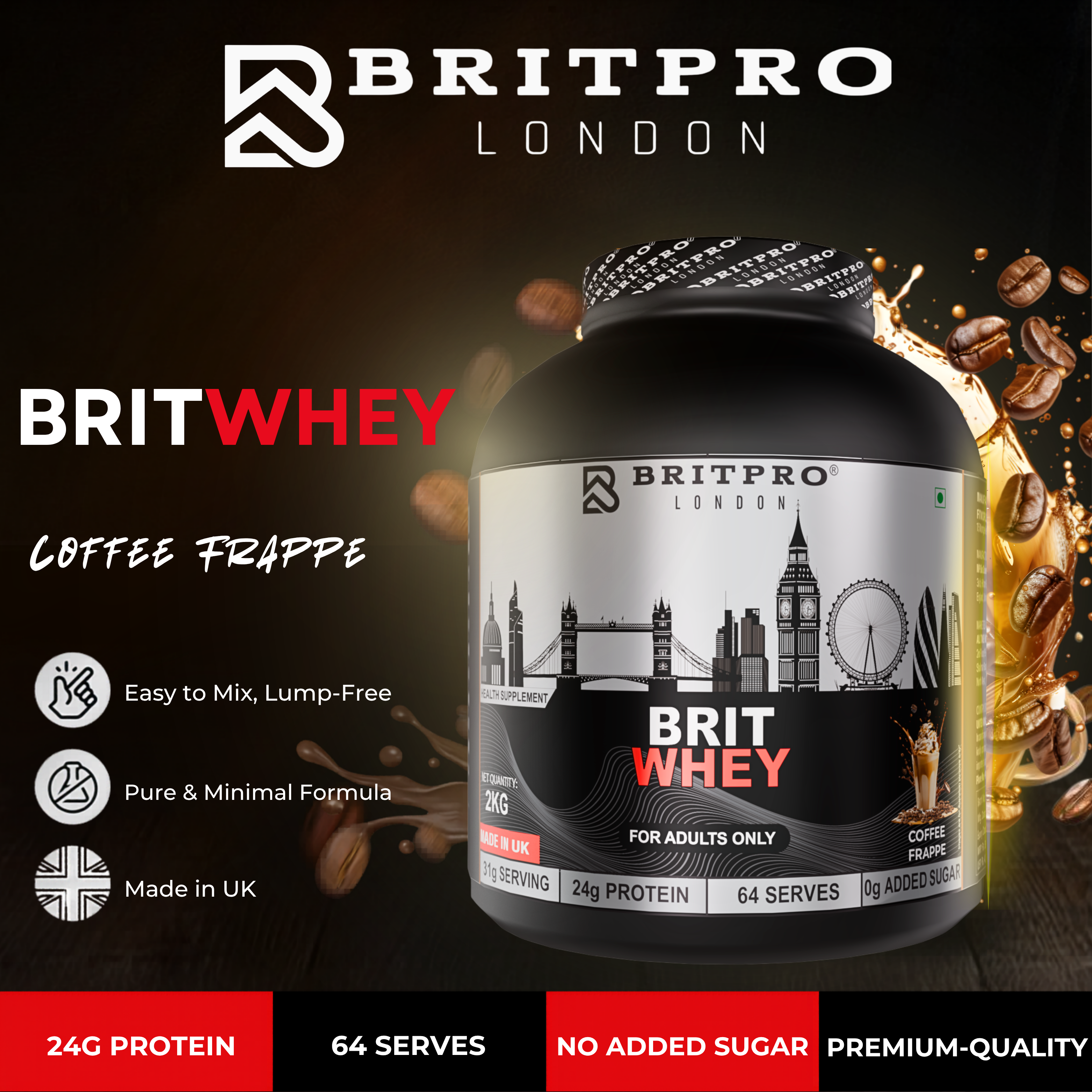 BRITPRO London BRIT Whey 2KG