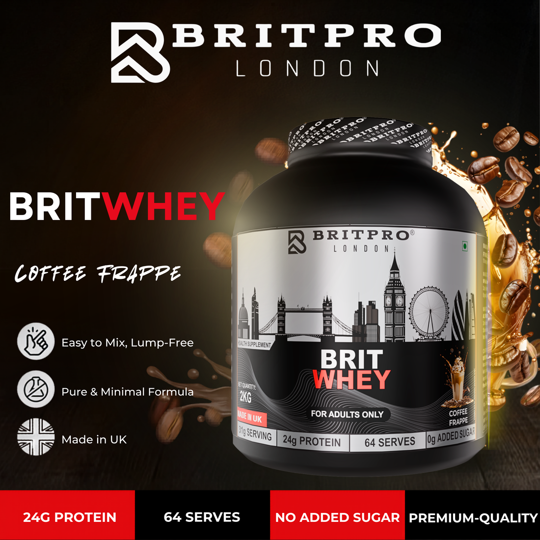 BRITPRO London BRIT Whey 2KG