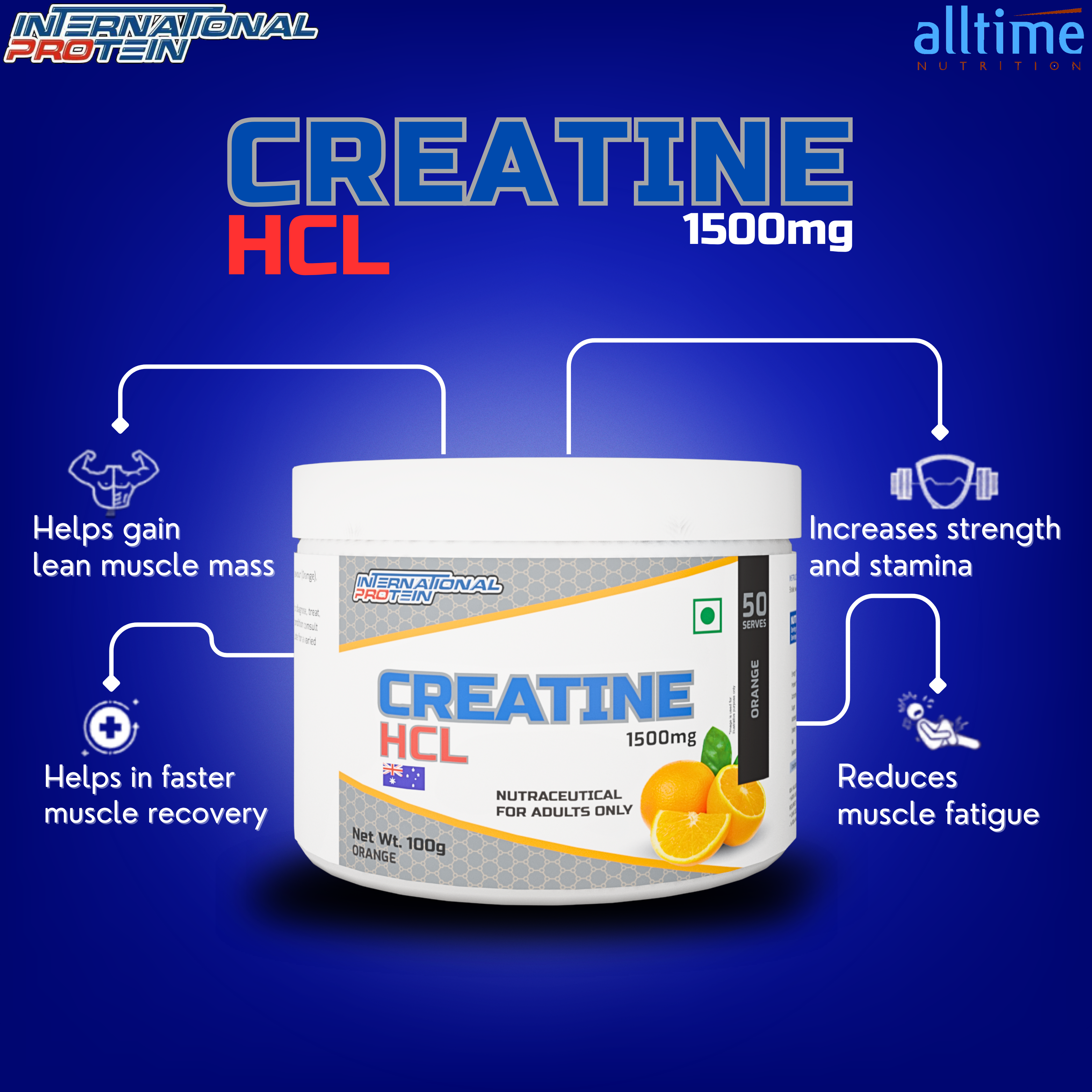 International Protein Creatine HCL – Advanced Formula for Strength