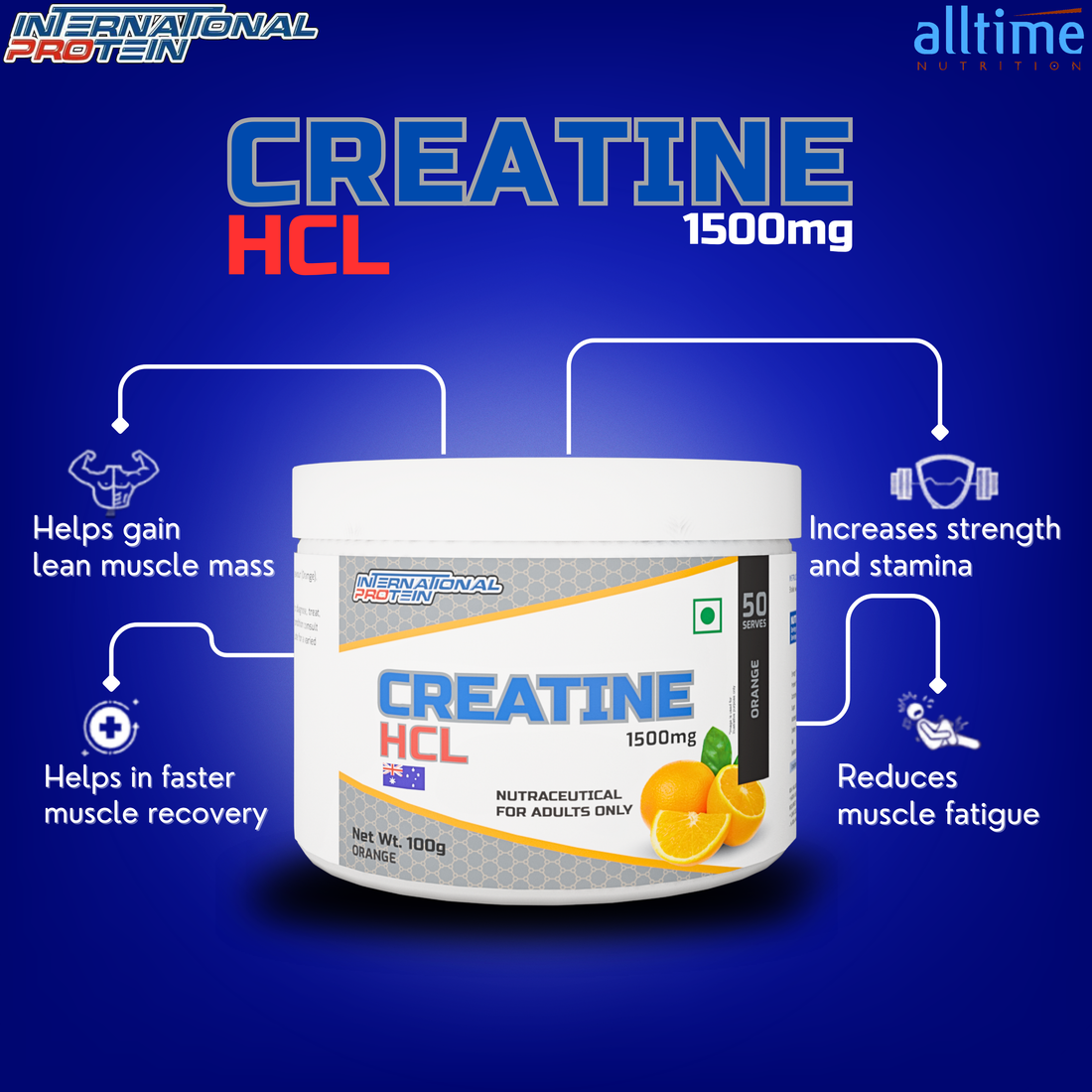 International Protein Creatine HCL – Advanced Formula for Strength