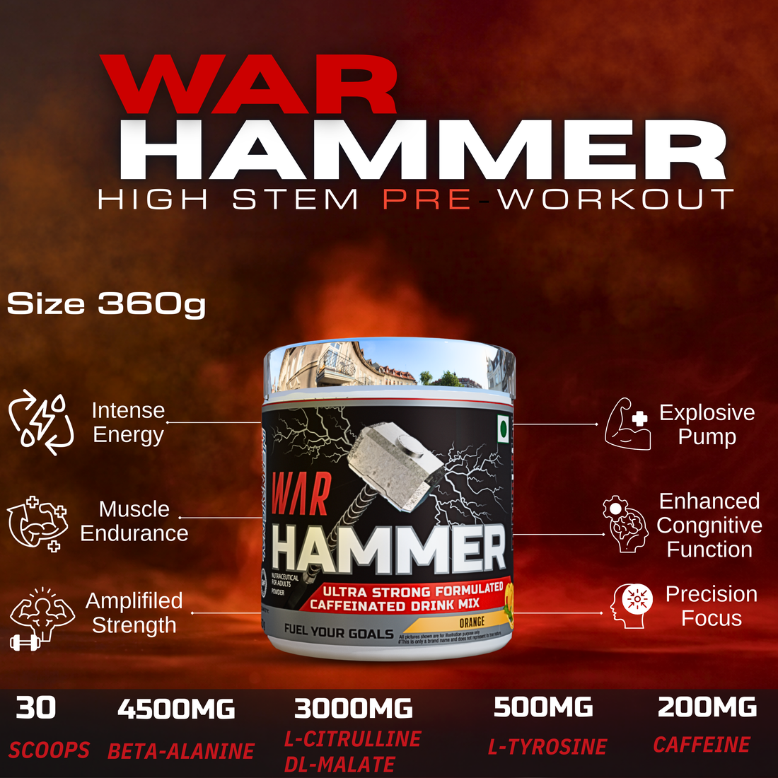 International Protein War Hammer – High Stim Pre-Workout